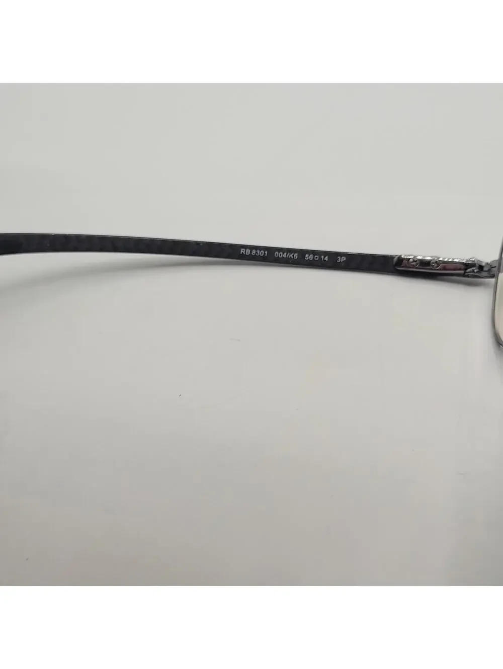 RAY BAN Sunglasses RB8301 Gunmetal Carbon Fiber Cockpit 56-14 FRAME ONLY